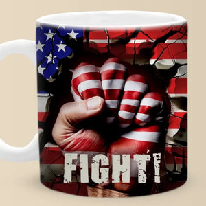 Progress Comes One Thought At A Time - US Elections Mug - Gift For Conservative Supporters