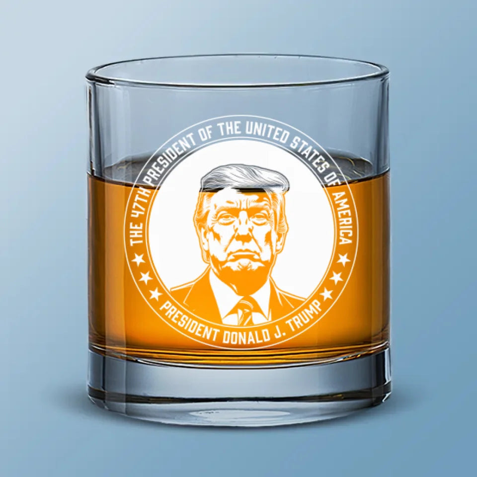 Our Strength Lies In Our Unity - US Election Whiskey Glass - Gift For Conservative Supporters