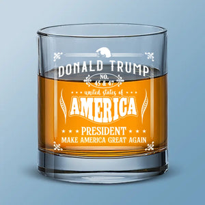 A Victory For Freedom And Opportunity - US Election Whiskey Glass - Gift For Conservative Supporters