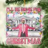 I'll Be Home For Christmas 2024 - US Election Acrylic Custom Shaped Ornament - Christmas Gift And Decor For Conservative Supporters