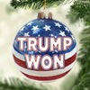 Victory For One, Change For All - US Election Acrylic Custom Shaped Ornament - Christmas Gift And Decor For Conservative Supporters