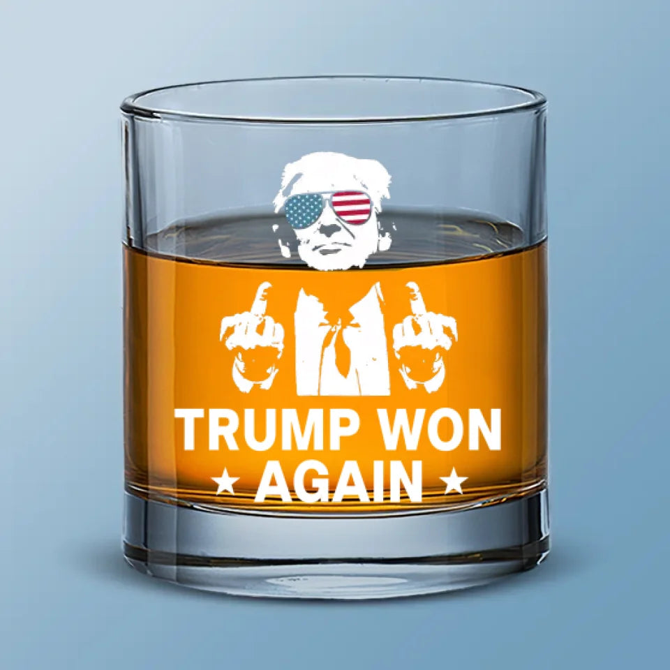 Together We Can Achieve The Impossible - US Election Whiskey Glass - Gift For Conservative Supporters