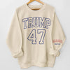 No.47 Back On The Race - US Elections Unisex Sweatshirt With Design On Sleeve