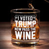 Victory Belongs To The Most Persevering - US Election Whiskey Glass - Gift For Conservative Supporters