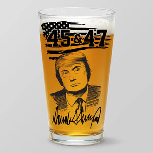 Nations Rise When People Believe - US Election Beer Glass