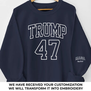 We Can Build A Brighter Future Together - America US Elections Unisex Sweatshirt With Design On Sleeve