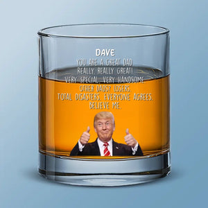 He Won, And America Will Rise Like Never Before - US Election Whiskey Glass - Gift For Conservative Supporters