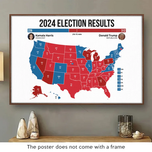 Unite To Win, Divide To Conquer - US Election Horizontal Poster - Gift For Conservative Supporters