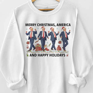 Merry Christmas To America, Joy And Blessings - US Elections Unisex Sweatshirt