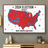 A Strong Nation Stands Tall In Adversity - US Election Horizontal Poster - Gift For Conservative Supporters