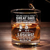 A Nation's Greatness Is In Its Compassion - US Election Whiskey Glass - Gift For Conservative Supporters