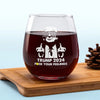 The Time For America To Shine Is Now - US Election Wine Glass