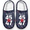 Together, A Nation Becomes Unstoppable - US Election Fluffy Slippers - Christmas Gift For Conservative Supporters