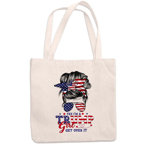 All-American Girl Is Here, Get Over It - US Elections Tote Bag - Gift For Best Friends, BFF, Sisters