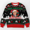 Let’s Make Christmas Wonderful Again - US Election Ugly Sweatshirt - Unisex Wool Jumper - Christmas Gift For Conservative Supporters
