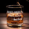 We’re Going To Build A Great Future - US Election Whiskey Glass - Gift For Conservative Supporters