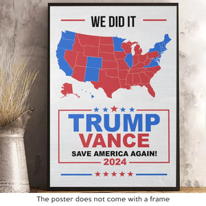 A Nation Poised For Transformation - US Election Vertical Poster - Gift For Conservative Supporters