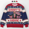 The Wait Is Over, Daddy’s Back - US Election Ugly Sweatshirt - Unisex Wool Jumper - Christmas Gift For Conservative Supporters