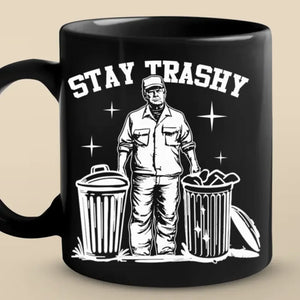 His Job Is To Clean Up America - US Election Black Mug