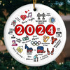Believe In Yourself, And You Can Conquer Anything - US Elections Ceramic Round Shaped Ornament - Gift For Conservative Supporters
