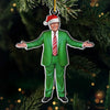 Here’s To A Christmas Full Of Magic And Beautiful Moments - US Election Acrylic Custom Shaped Ornament - Christmas Gift And Decor For Conservative Supporters