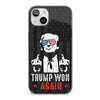 He Won Again - US Election Clear Phone Case - Gift For Conservative Supporters