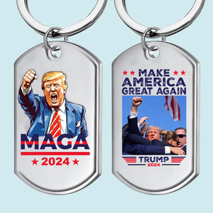 A New Era Calls For Bold Actions - US Election Keychain - Gift For Conservative Supporters