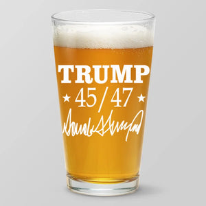 Rejoicing In Our Triumph - US Election Beer Glass