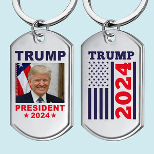 Forever Proud Of My Homeland - US Election Keychain - Gift For Conservative Supporters