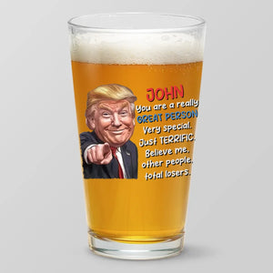 A Bright Future Awaits When We Work Together - US Election Beer Glass