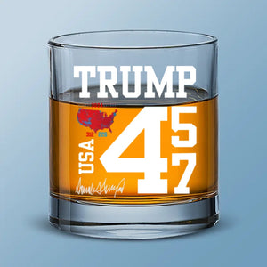 Proud To Rise With My Nation - US Election Whiskey Glass - Gift For Conservative Supporters