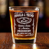 Celebrate The Victory Of A Strong Leader - US Elections Shot Glass - Gift For Conservative Supporters