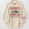 Let It Snow, Dump's Full Of Joy - US Elections Unisex Sweatshirt With Design On Sleeve