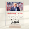 Making History Again As 47th President - US Election Rectangle Shaped Acrylic Plaque - Gift For Conservative Supporters