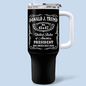 Cheers To A New Chapter Filled With Promise - US Election 40 Oz Stainless Steel Tumbler With Handle