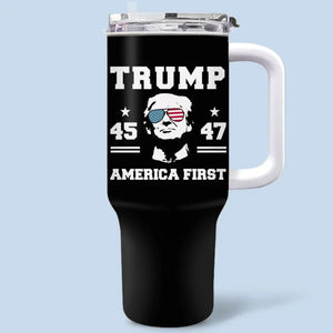 With Hope In Our Hearts - US Election 40 Oz Stainless Steel Tumbler With Handle