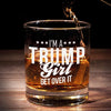 Red-Wave Girl Is Here, Get Over It - US Election Whiskey Glass - Gift For Best Friends, BFF, Sisters