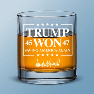 Together We Can Make A Lasting Impact - US Election Whiskey Glass - Gift For Conservative Supporters