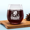 Make Christmas Great Again - US Election Wine Glass