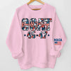 United We Move Forward With Confidence - US Elections Unisex Sweatshirt With Design On Sleeve