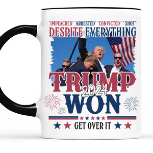 His Victory Is The First Step Toward A Better Tomorrow - US Elections Accent Mug