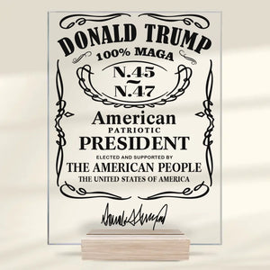 Change Is Possible When We Stand United - US Election Rectangle Shaped Acrylic Plaque - Gift For Conservative Supporters