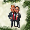 Show Your Support With Pride- US Election Acrylic Custom Shaped Ornament - Christmas Gift And Decor For Conservative Supporters
