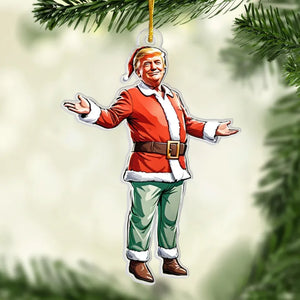 Together We Can Achieve More - US Election Acrylic Custom Shaped Ornament - Christmas Gift And Decor For Conservative Supporters