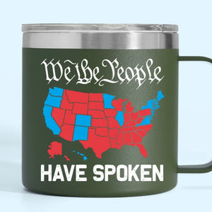 The Future Looks Bright - US Election 14oz Stainless Steel Tumbler With Handle