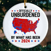 Renewal And Hope For America - US Election Ceramic Round Shaped Ornament - Gift For Conservative Supporters