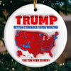 For Proud Conservatives - US Election 3D Inflated Effect Printed Ceramic Round Shaped Ornament - Gift For Conservative Supporters