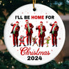 It's Party Time - US Election Ceramic Round Shaped Ornament - Gift For Conservative Supporters