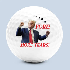 Four Wonderful Years - US Election Golf Ball, Golf Enthusiast Gifts For Conservative Supporters