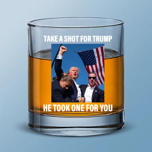 Let's Raise Our Voices In Joy - US Elections Shot Glass - Gift For Conservative Supporters